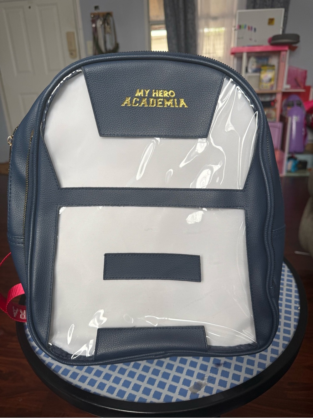 My hero academia Navy and White Mini Backpack